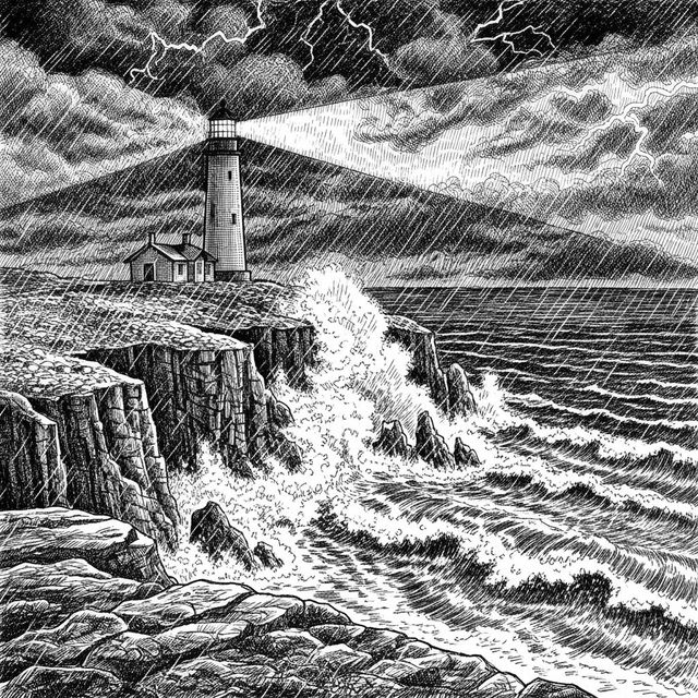 Explore AI-Generated Lighthouse Drawings gallery