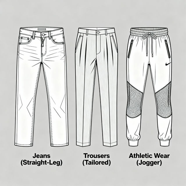 Pants Drawing Reference - AI Generated gallery