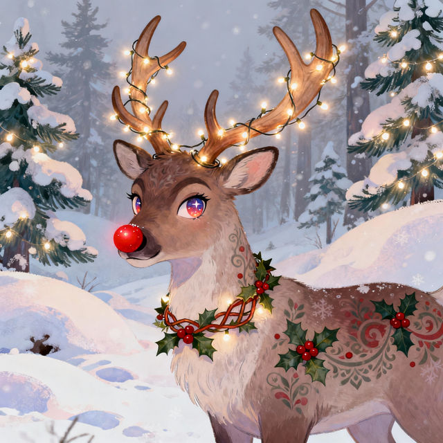 Reindeer Drawings - AI Generated Art gallery
