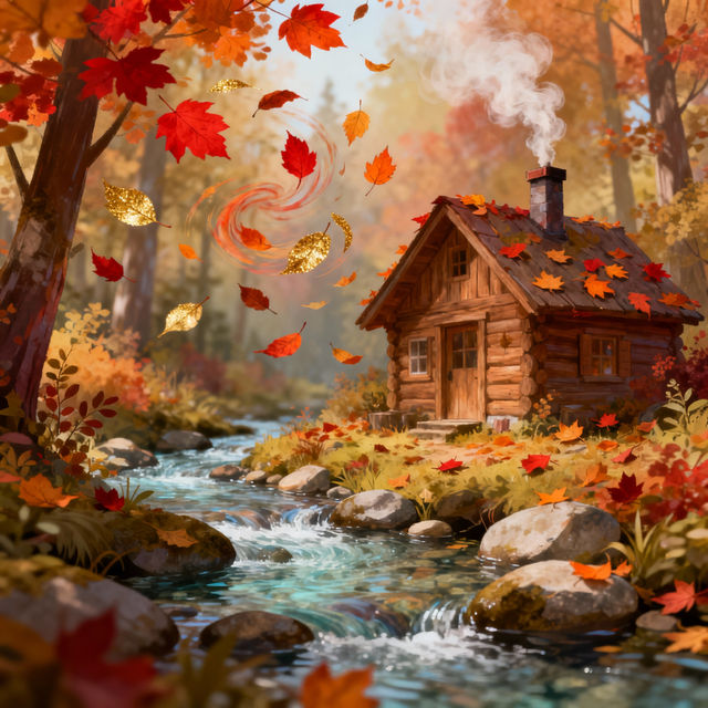Fall Pictures Drawings - AI Generated Art gallery