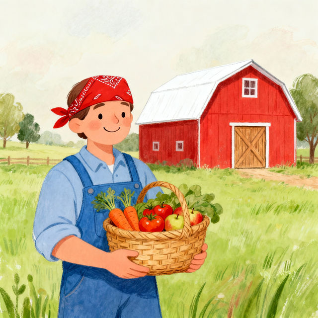 Farmer Easy Drawing - Create Yours Now gallery
