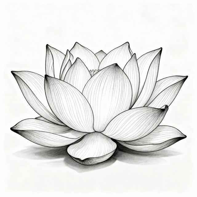 Lotus Drawing Easy - AI Art gallery