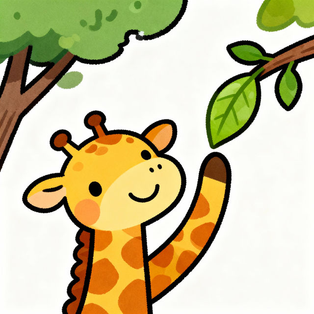 Giraffe Cartoon Drawings - Made With AI gallery
