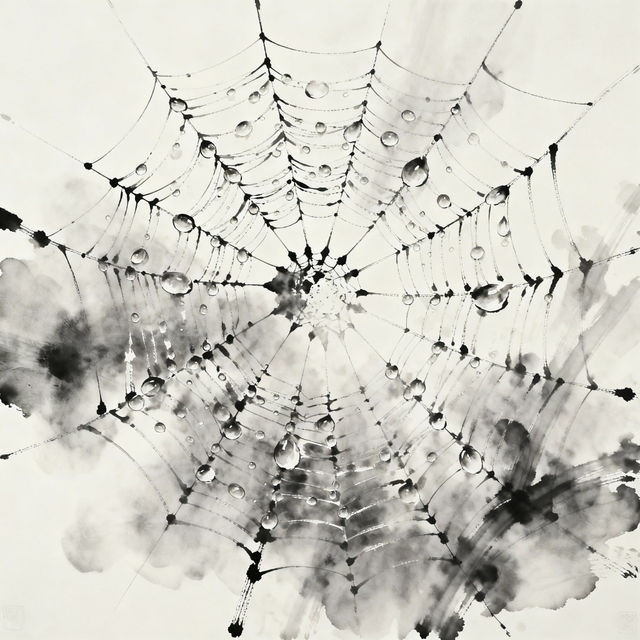 Spider Web Drawings - AI Generated Art gallery