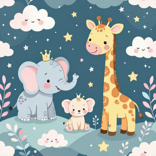 Baby Shower Wallpaper - AI Generated gallery
