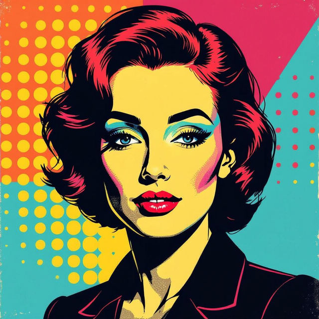 Pop Art Portraits - Created with AI gallery