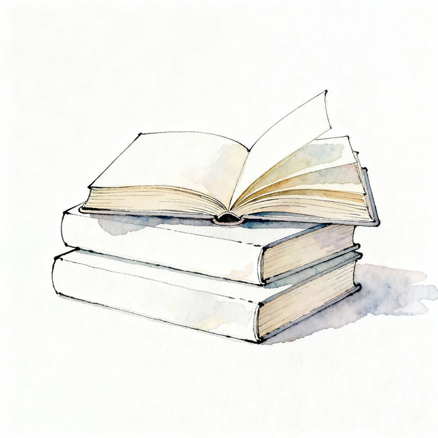 Stack of Books Drawing Easy gallery