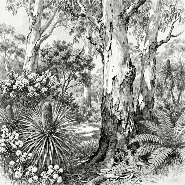 Bush Drawing Art gallery