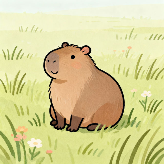 Easy Capybara Drawings gallery