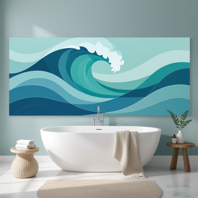 Wall Art For Bathroom - AI Generated gallery