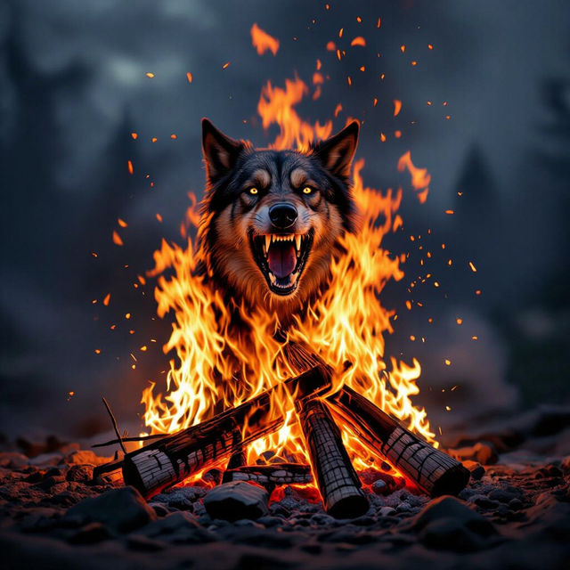 Realistic Fire Drawings - Made With AI gallery