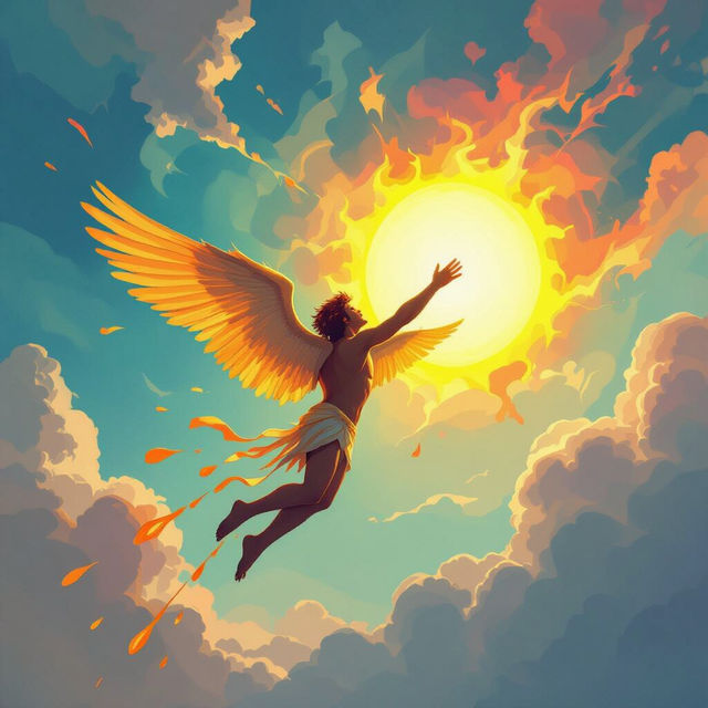 Icarus Wallpaper - AI Generated gallery
