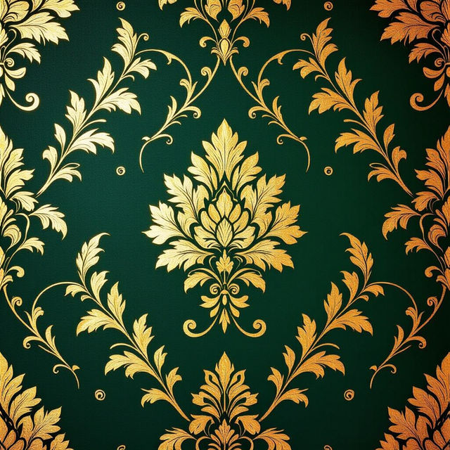 Gold Leaf Wallpaper - AI Generated Designs gallery