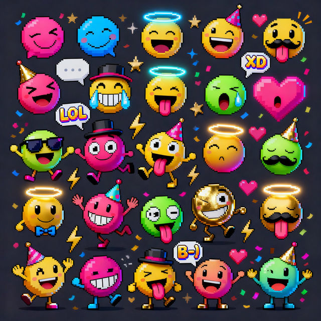 Clip Art Smiley Faces - AI Generated gallery