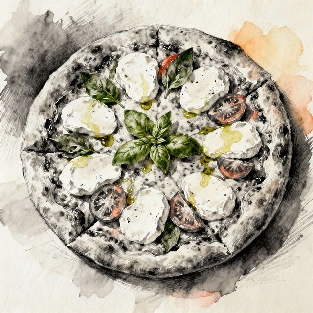 Pizza Sketches - AI Generated Art gallery