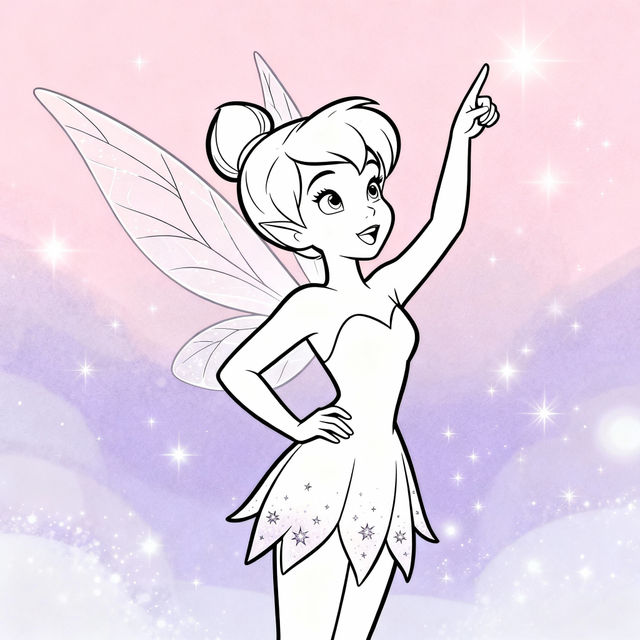 Easy Tinkerbell Drawings gallery