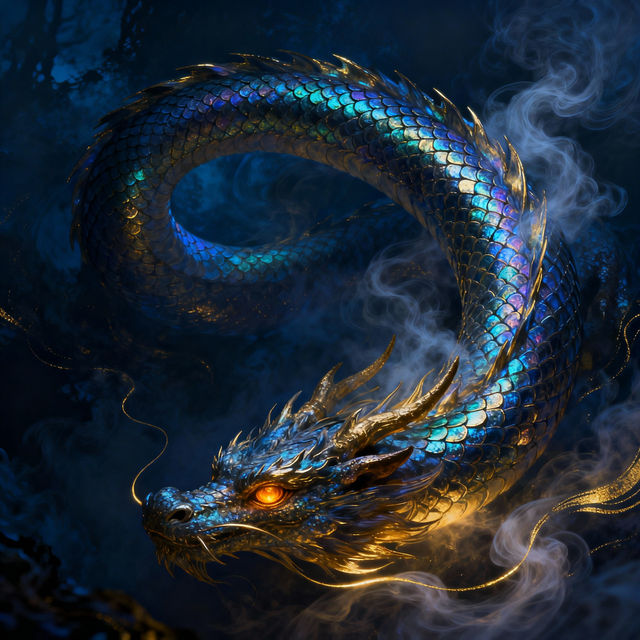 Dragon Tail Drawings - AI Generated Art gallery