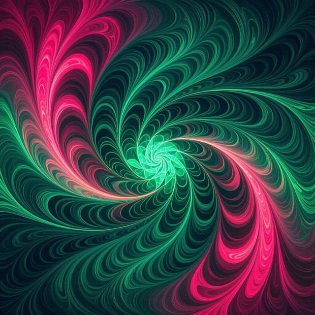 Green and Pink Wallpapers - AI Generated gallery