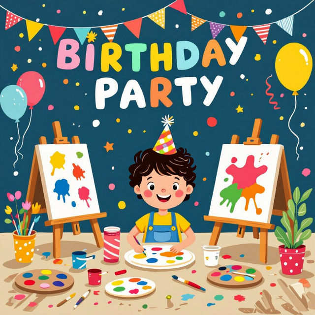 Art Birthday Party Ideas gallery