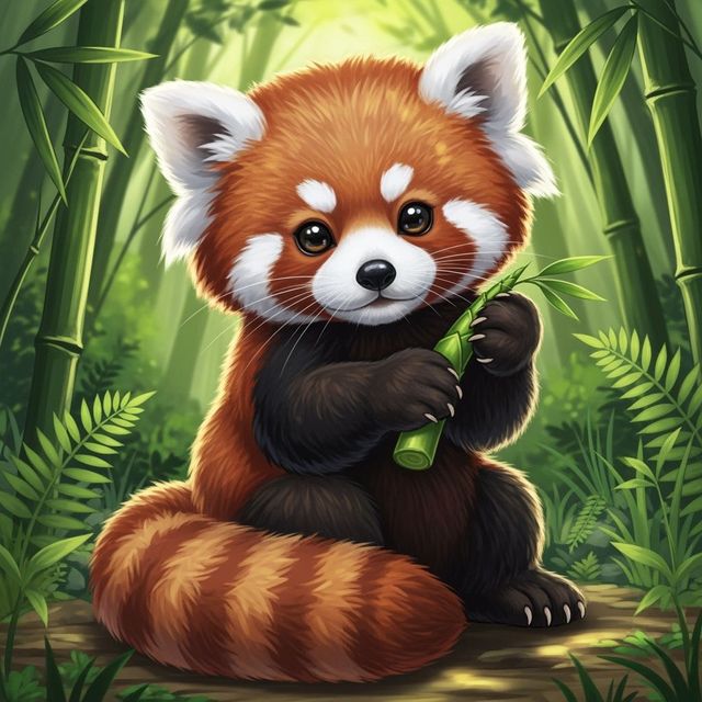 Generate a Red Panda Drawing gallery