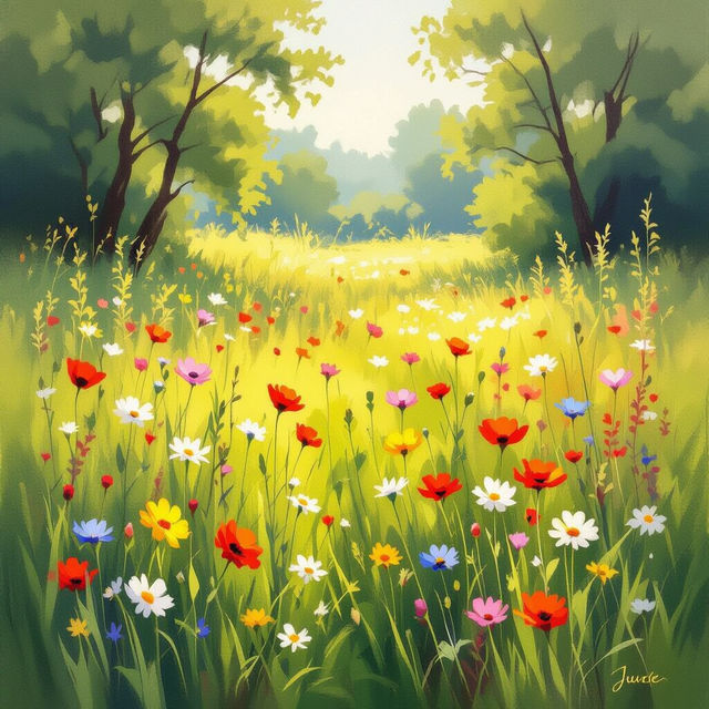 June Background Images - Fresh AI Art gallery