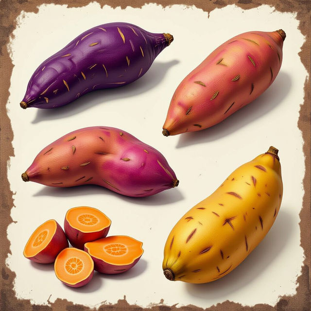 Types Of Yams Pictures gallery