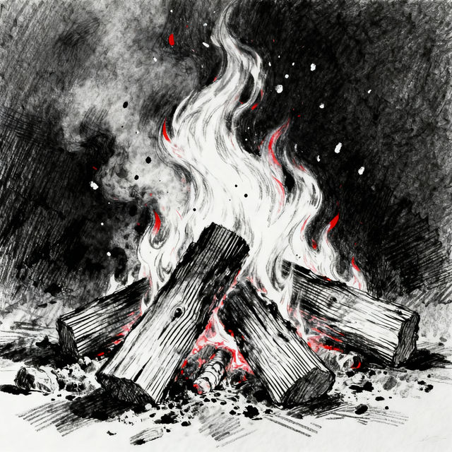 Sketch Fire Drawing gallery