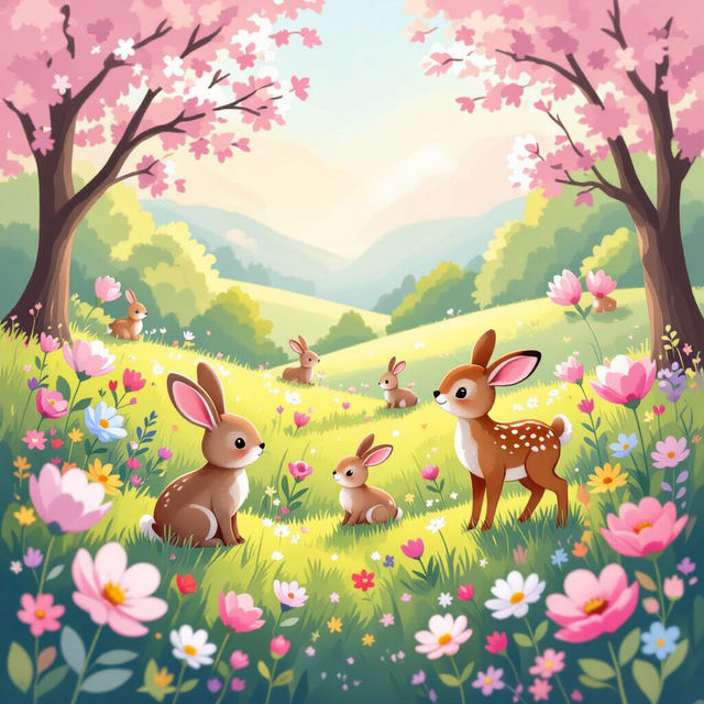 Cute Spring Wallpapers - Made With AI gallery