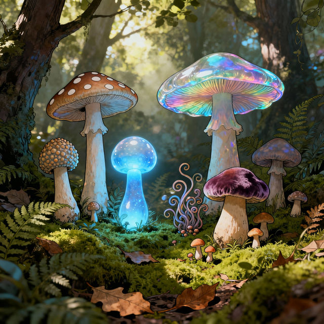 Drawing Of Mushrooms gallery