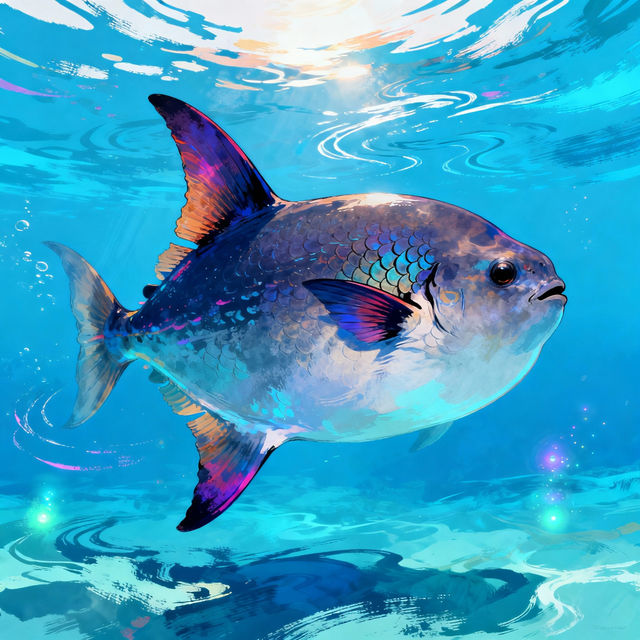 Sunfish Drawings - AI Generated Art gallery