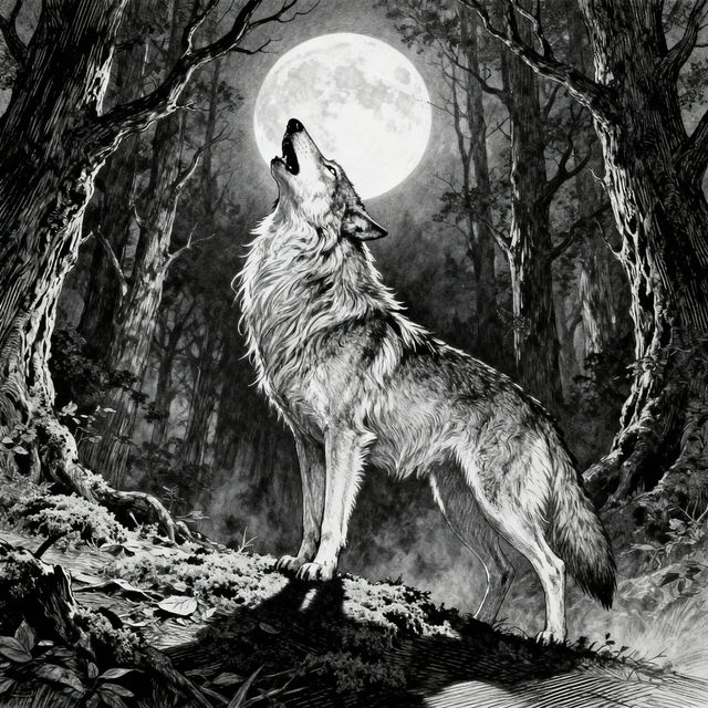 Drawing Wolf Art gallery