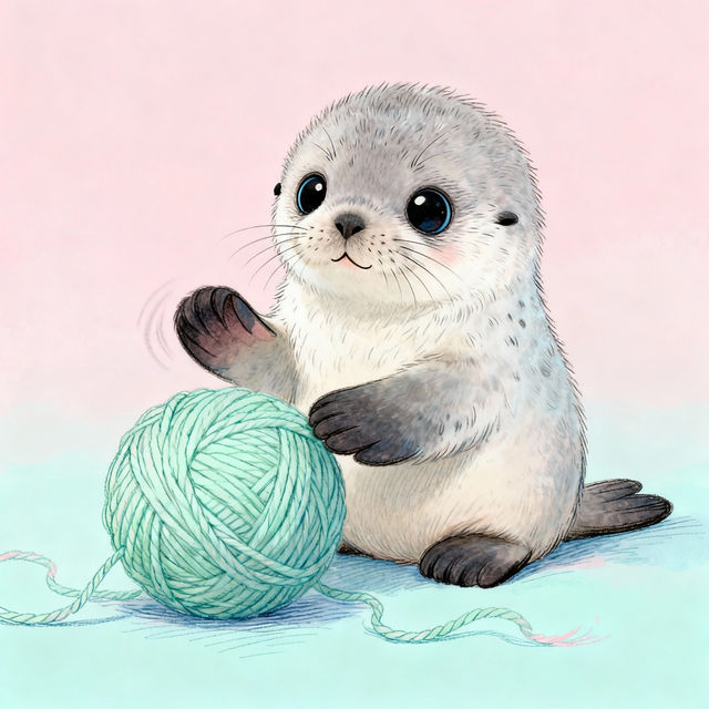 Cute Seal Drawings - Made With AI gallery