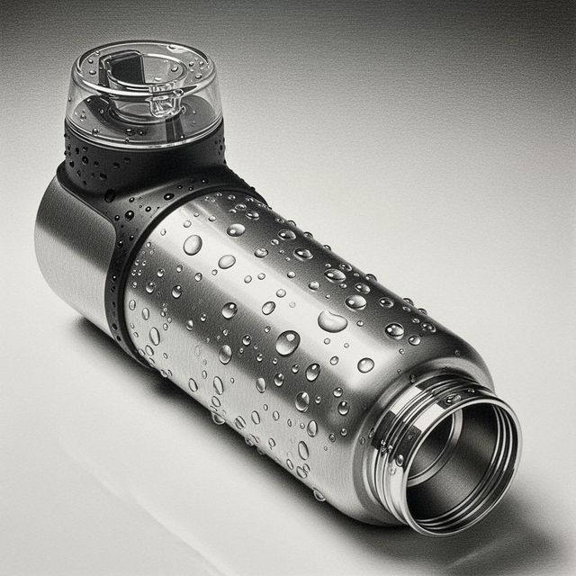 AI-Generated Water Bottle Drawings gallery