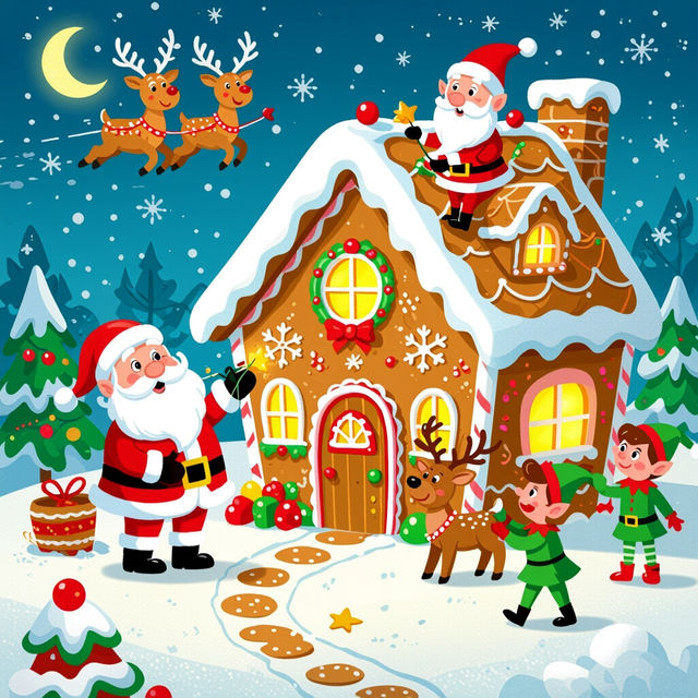Christmas Cartoon Images - Made With AI gallery