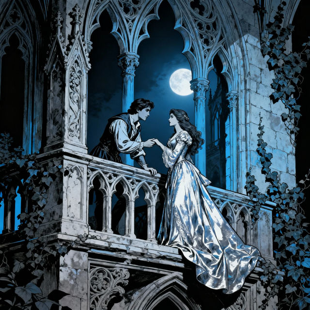 Romeo and Juliet Drawings - AI Generated Art gallery