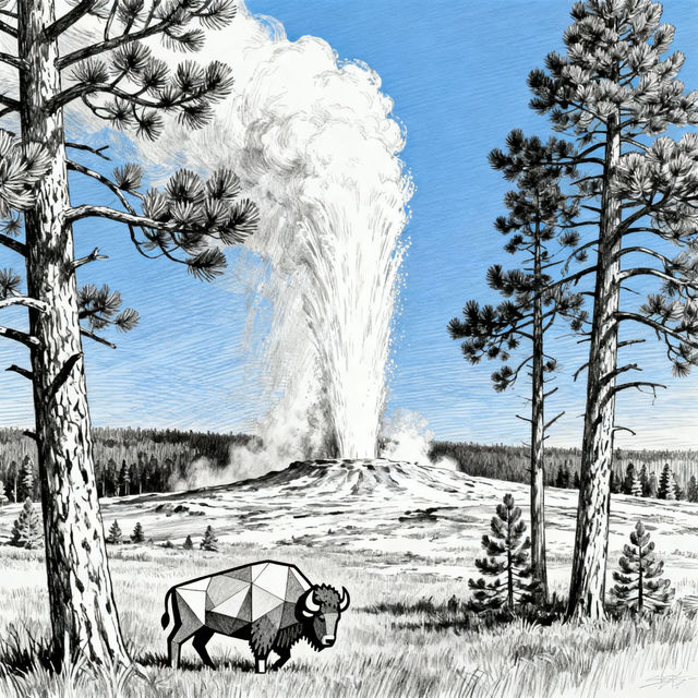 Yellowstone National Park Drawings gallery