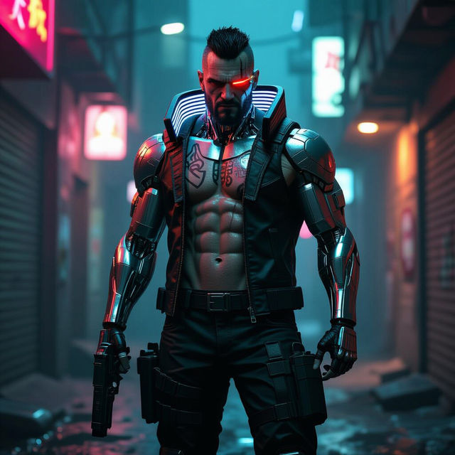 Adam Smasher Art - Made With AI gallery