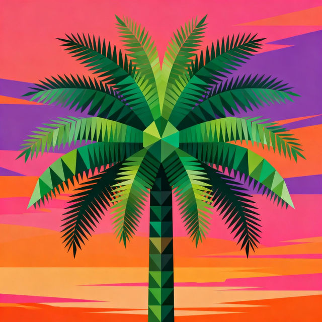 Palm Tree Drawings - AI Generated Art gallery