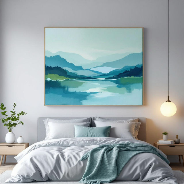 Over The Bed Art - Made With AI gallery
