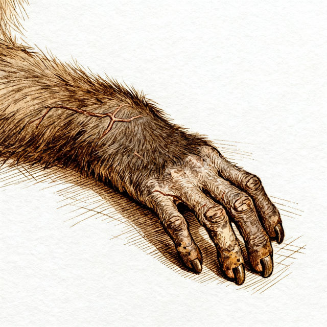 Monkey Paw Drawing gallery