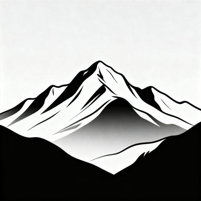 Easy Mountain Drawing gallery