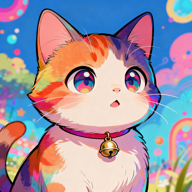 Anime Cat Drawings - Made With AI gallery