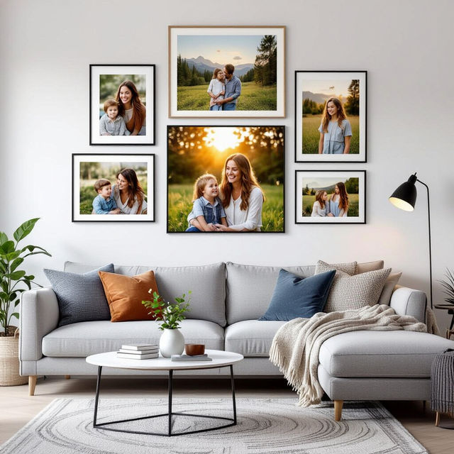 Family Picture Wall Ideas For Living Room gallery