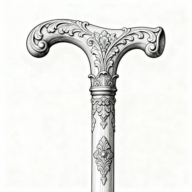 Cane Drawing Art - Made With AI gallery