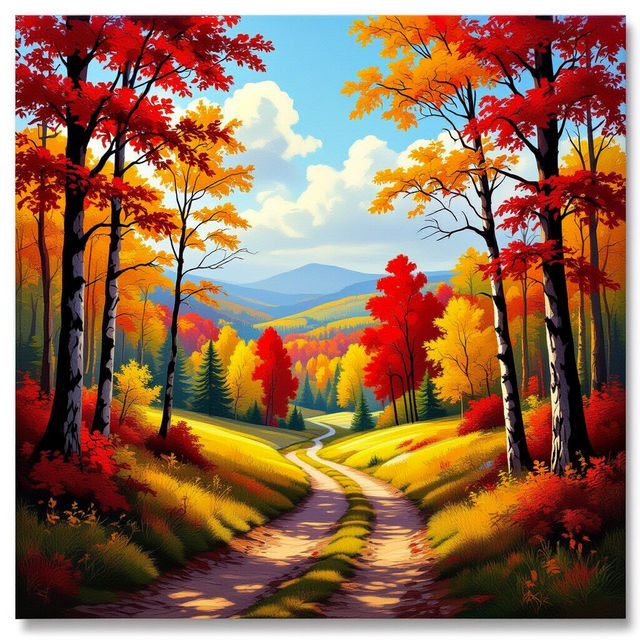 Fall Trees Images - AI Generated gallery