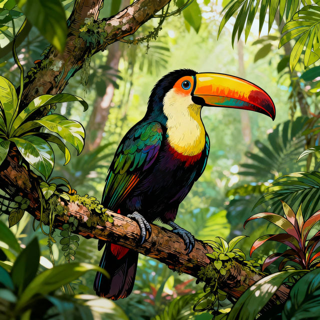 Tucan Drawings - Made With AI gallery