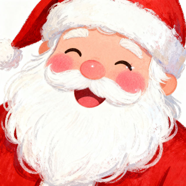 Santa Face Drawing - AI Generated gallery