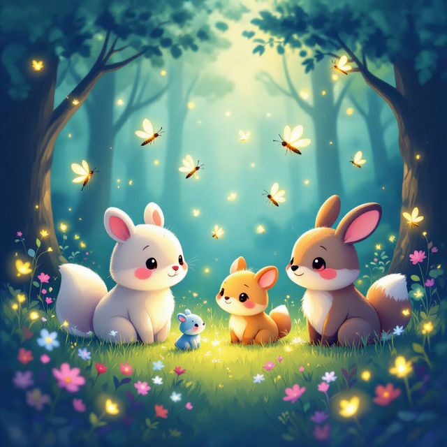 Cute Light Wallpapers - Made With AI gallery