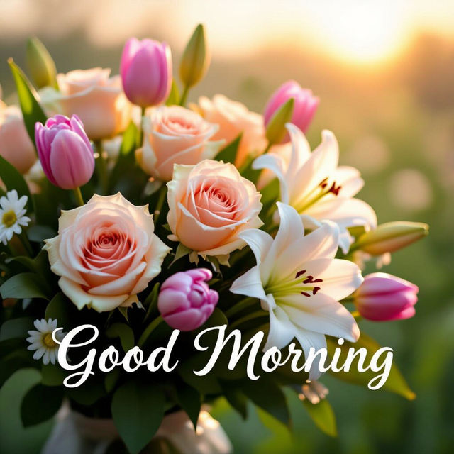 Good Morning Flowers Images - Freshly Made with AI gallery