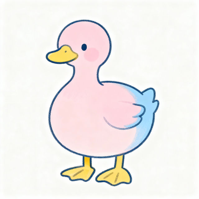 Easy Duck Drawing gallery